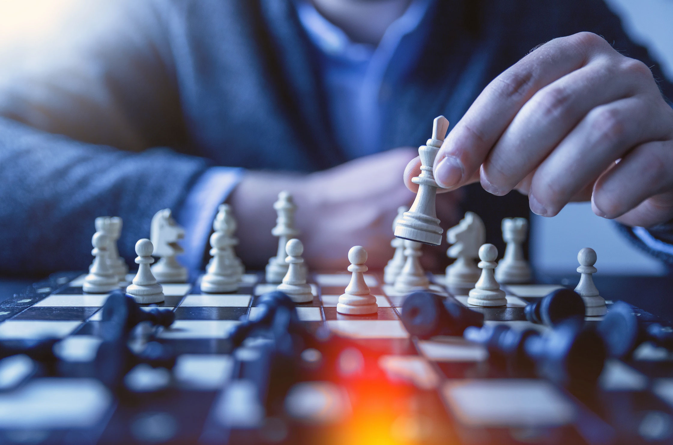 Person Playing Chess Person Playing Chess